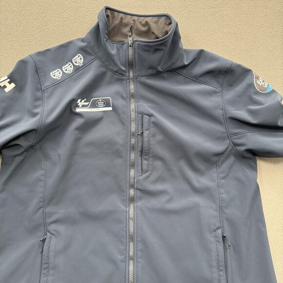 Helly Hansen Softshell Jacket Mens 2XL Blue Full Zip Estrella Galicia 0,0 MotoGP - Picture 8 of 10